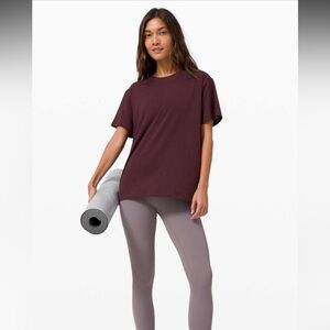Lululemon All Yours Boyfriend Tee Cassis 10